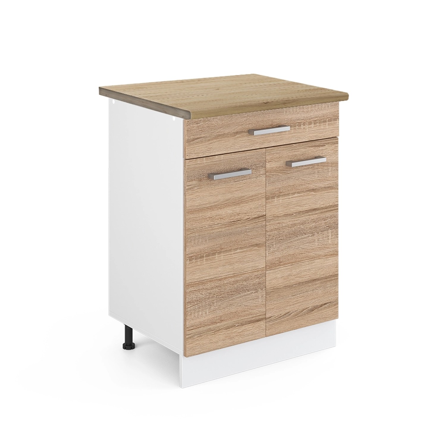Vicco Unterschrank R-Line, Sonoma/Weiß, 60 cm günstig online kaufen