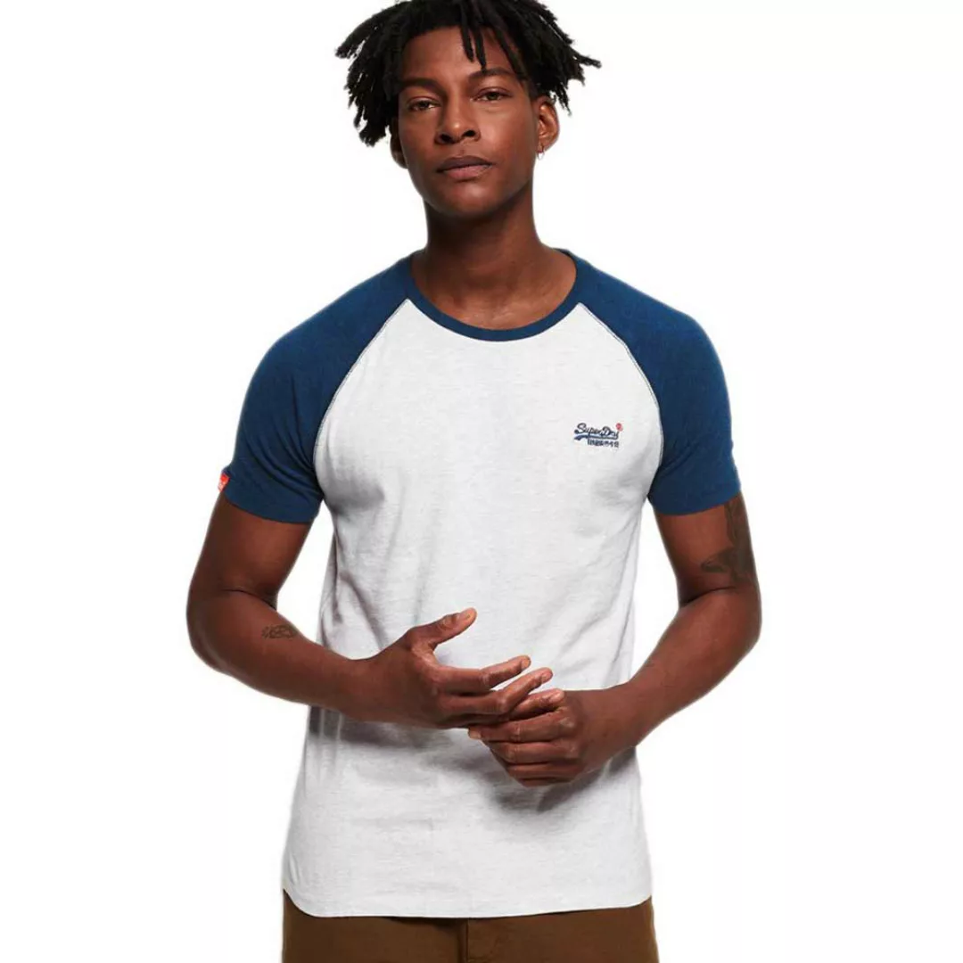 Superdry Orange Label Baseball Kurzarm T-shirt XL Ice Marl günstig online kaufen