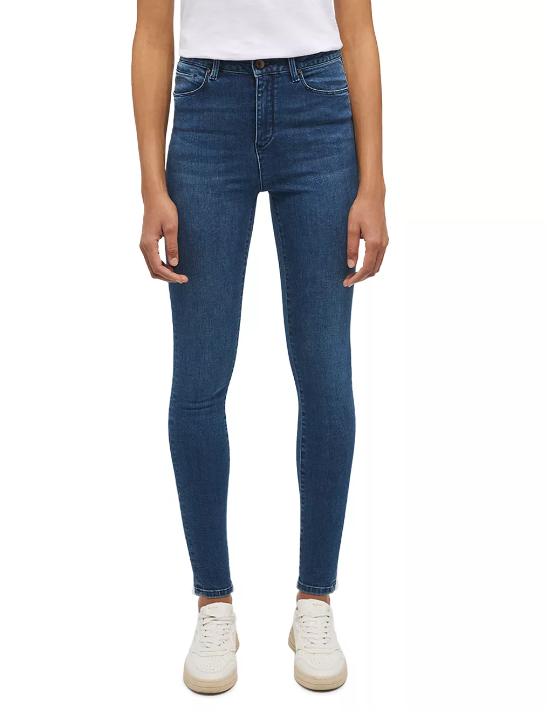 Mustang Damen Jeans GEORGIA Super Skinny Fit - Blau - Dark Blue Denim günstig online kaufen