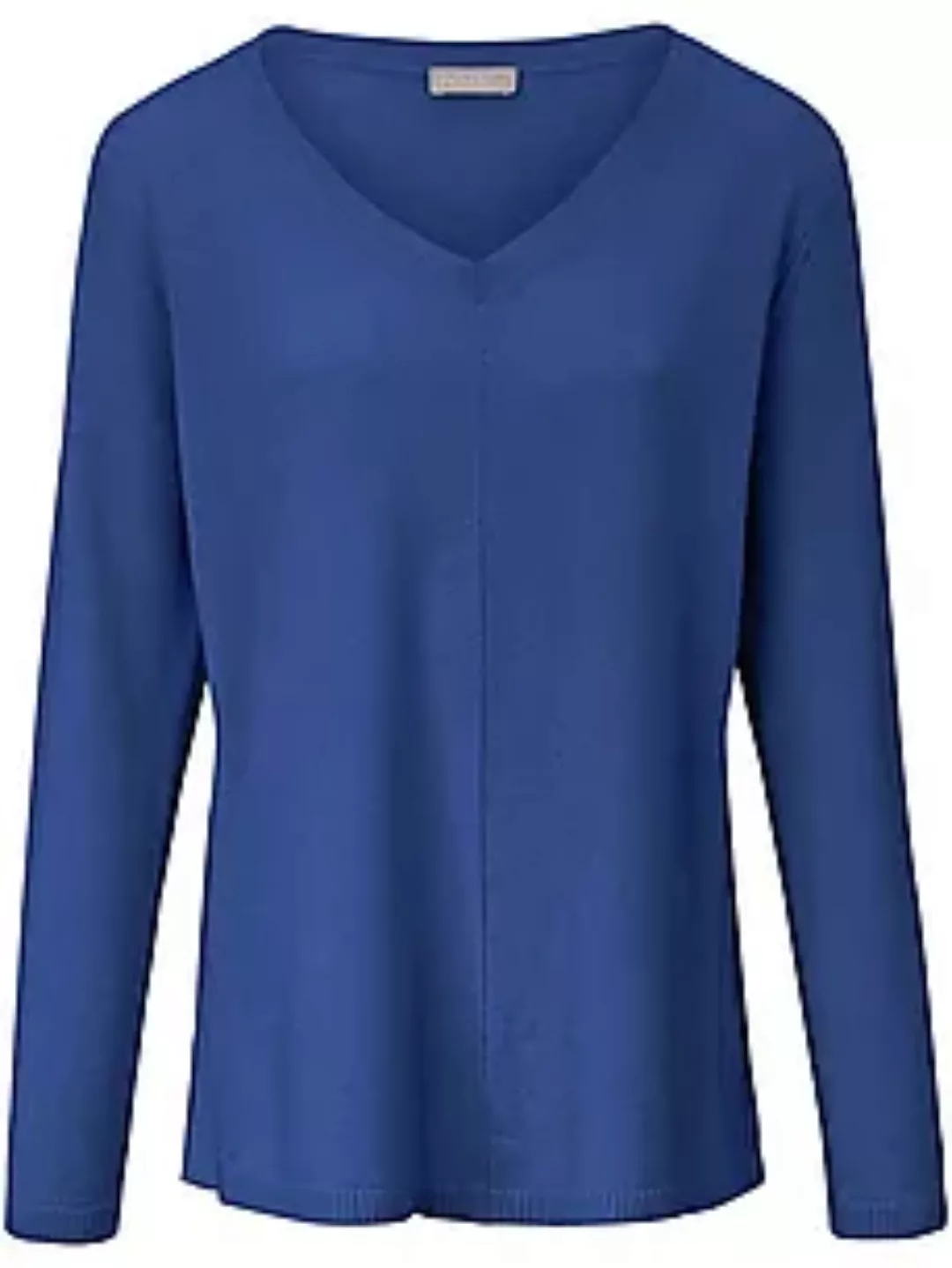 V-Pullover aus 100% Premium-Kaschmir include blau günstig online kaufen
