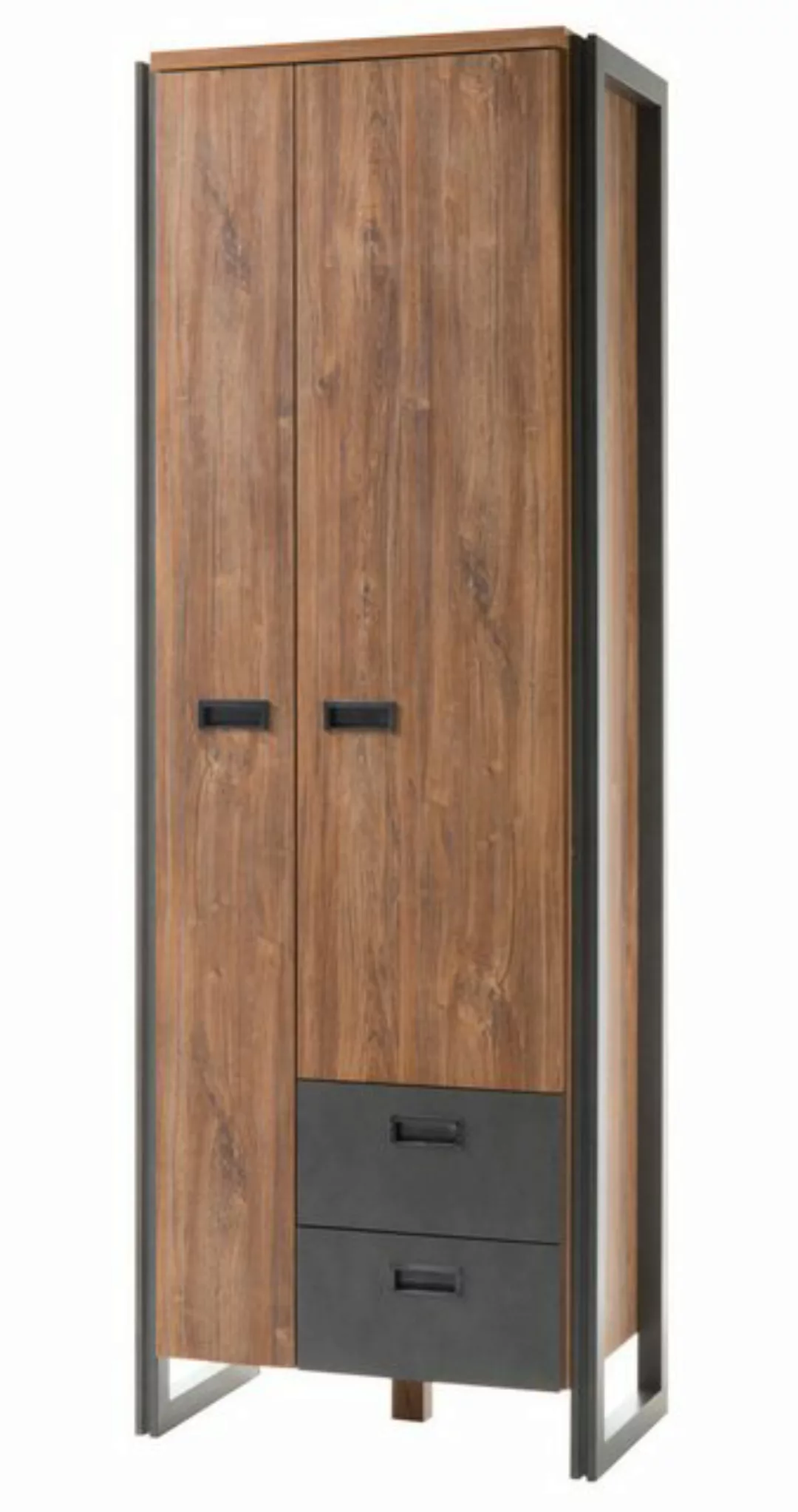 Furn.Design Garderobenschrank Auburn (Schuhschrank in Eiche Sterling mit Ma günstig online kaufen
