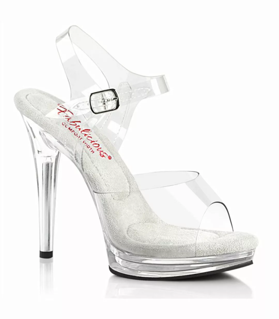 GLORY-508 High Heels Sandalette - Klar | Fabulicious  (Schuhgröße: EUR 40) günstig online kaufen