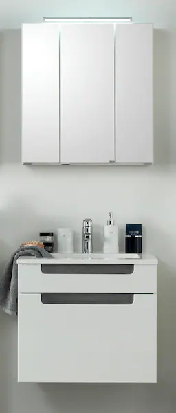 welltime Badmöbel-Set "Siena", (2 St.), Breite 80 cm, Waschtisch mit Minera günstig online kaufen