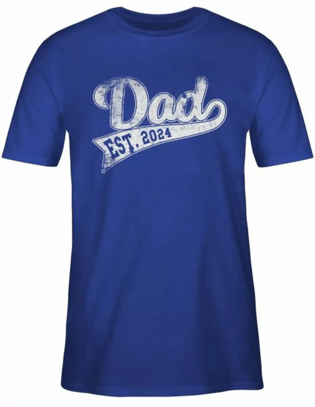 Shirtracer T-Shirt Dad Est. 2024 I Werdender Papa Vatertag Geschenk für Pap günstig online kaufen