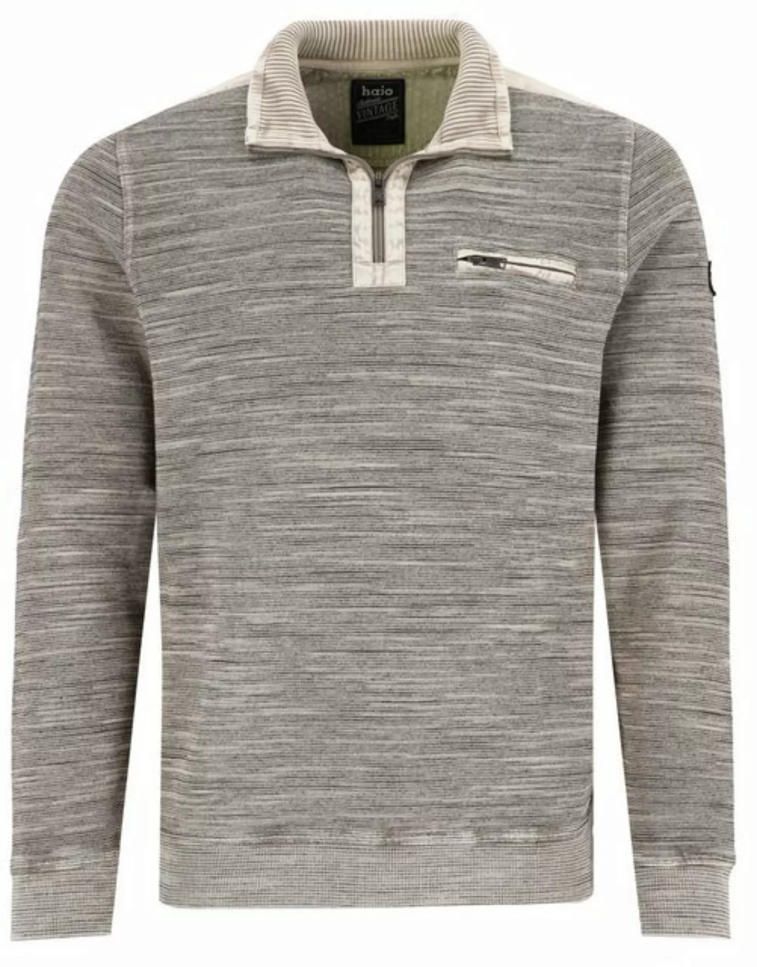 Hajo Sweatshirt Herren Sweat mit Troyerkragen (1-tlg) Modisches Design günstig online kaufen