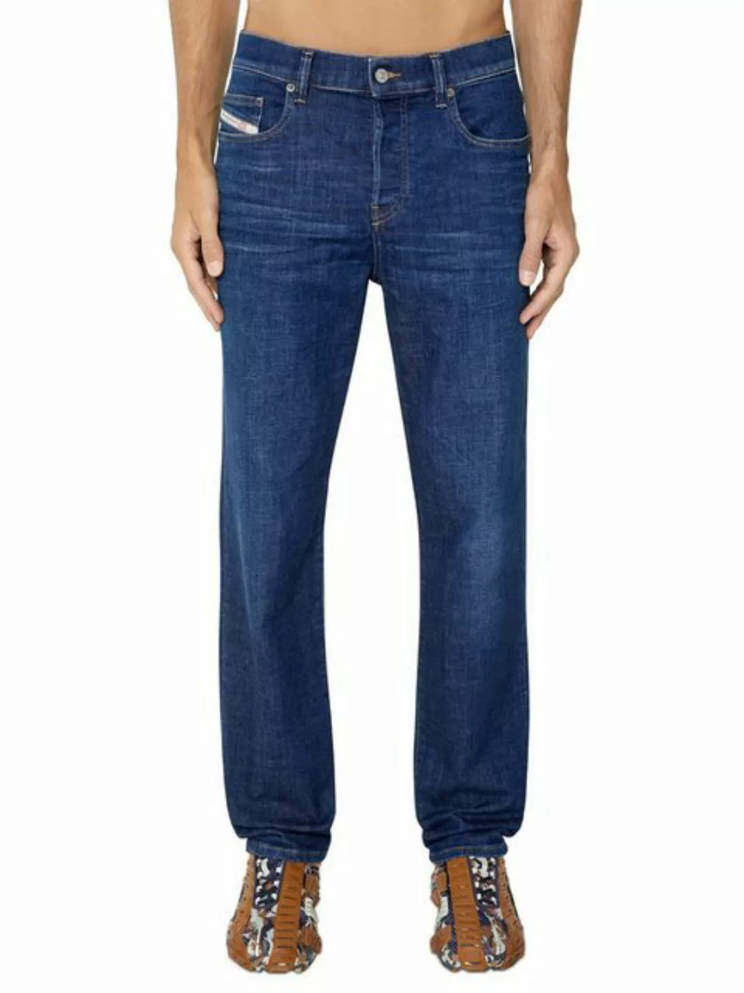 Diesel Straight-Jeans Regular Fit Stretch Hose - D-Viker 09D45 günstig online kaufen