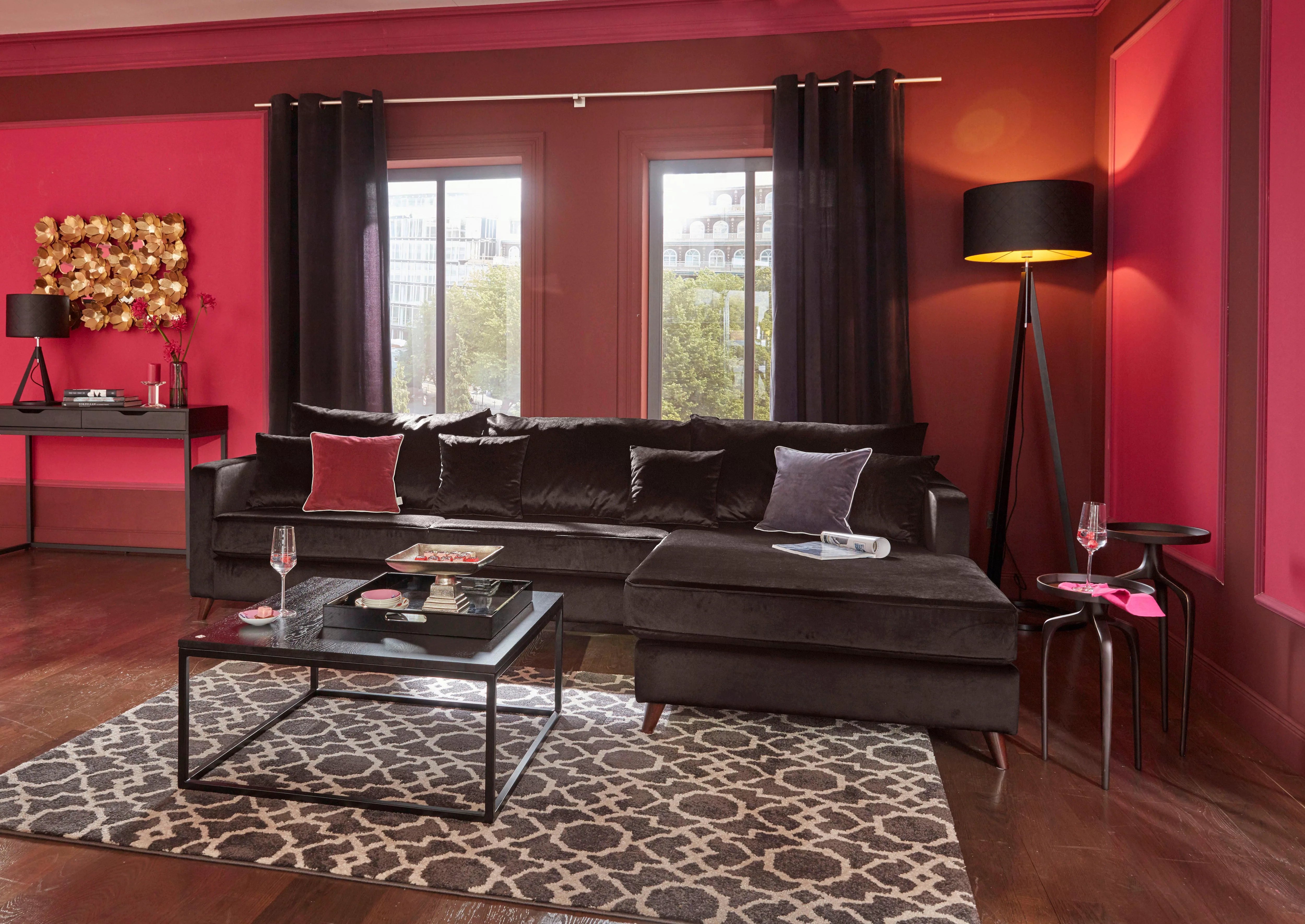 Guido Maria Kretschmer Home&Living Ecksofa "Renesse L-Form", lose Kissen, K günstig online kaufen