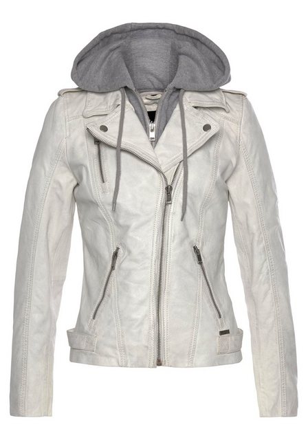 Maze Lederjacke OT Gomera mit Schulterklappen und Druckknöpfen günstig online kaufen