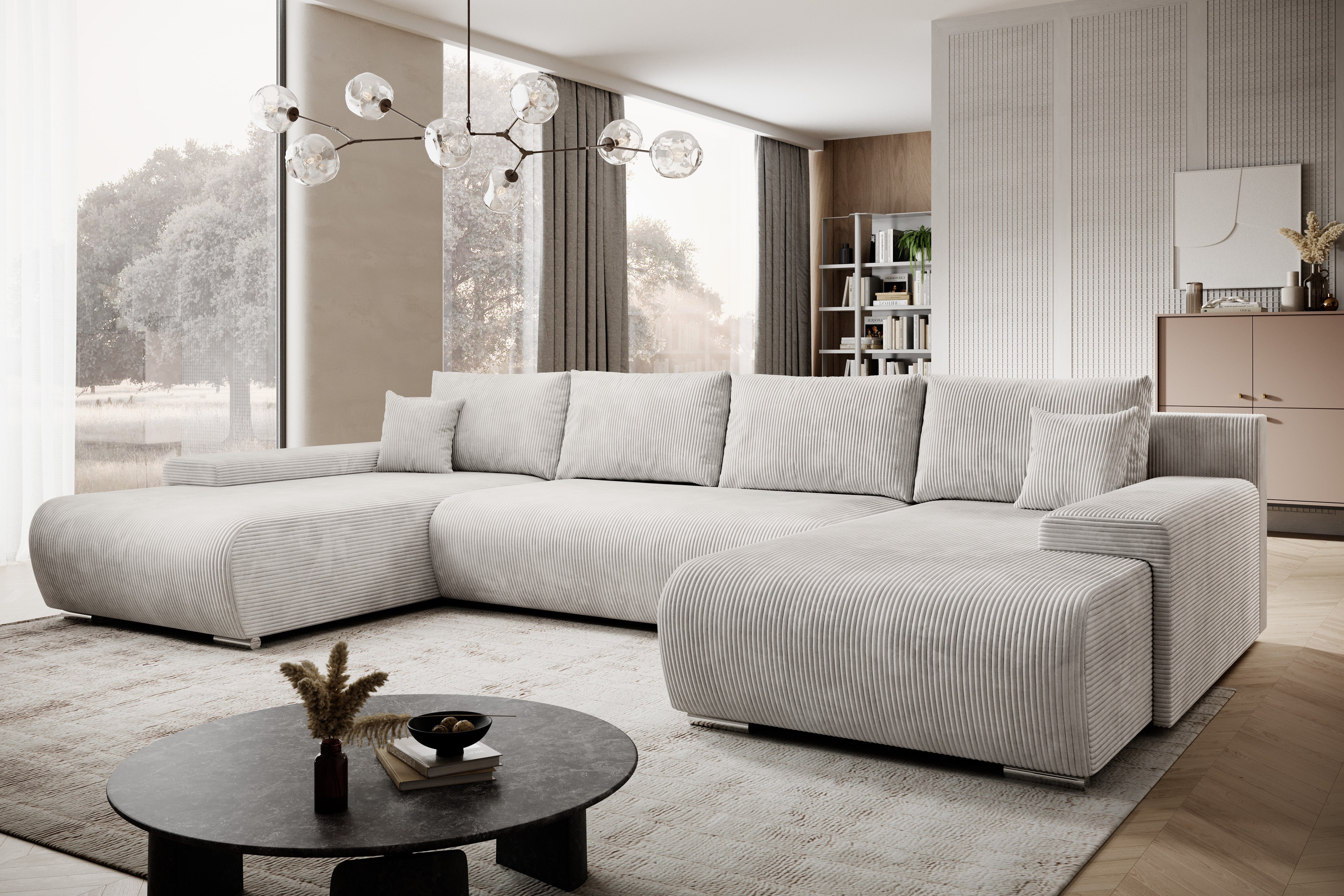 PROMETO Möbel Ecksofa Credo Ecksofa U-Form, günstig online kaufen