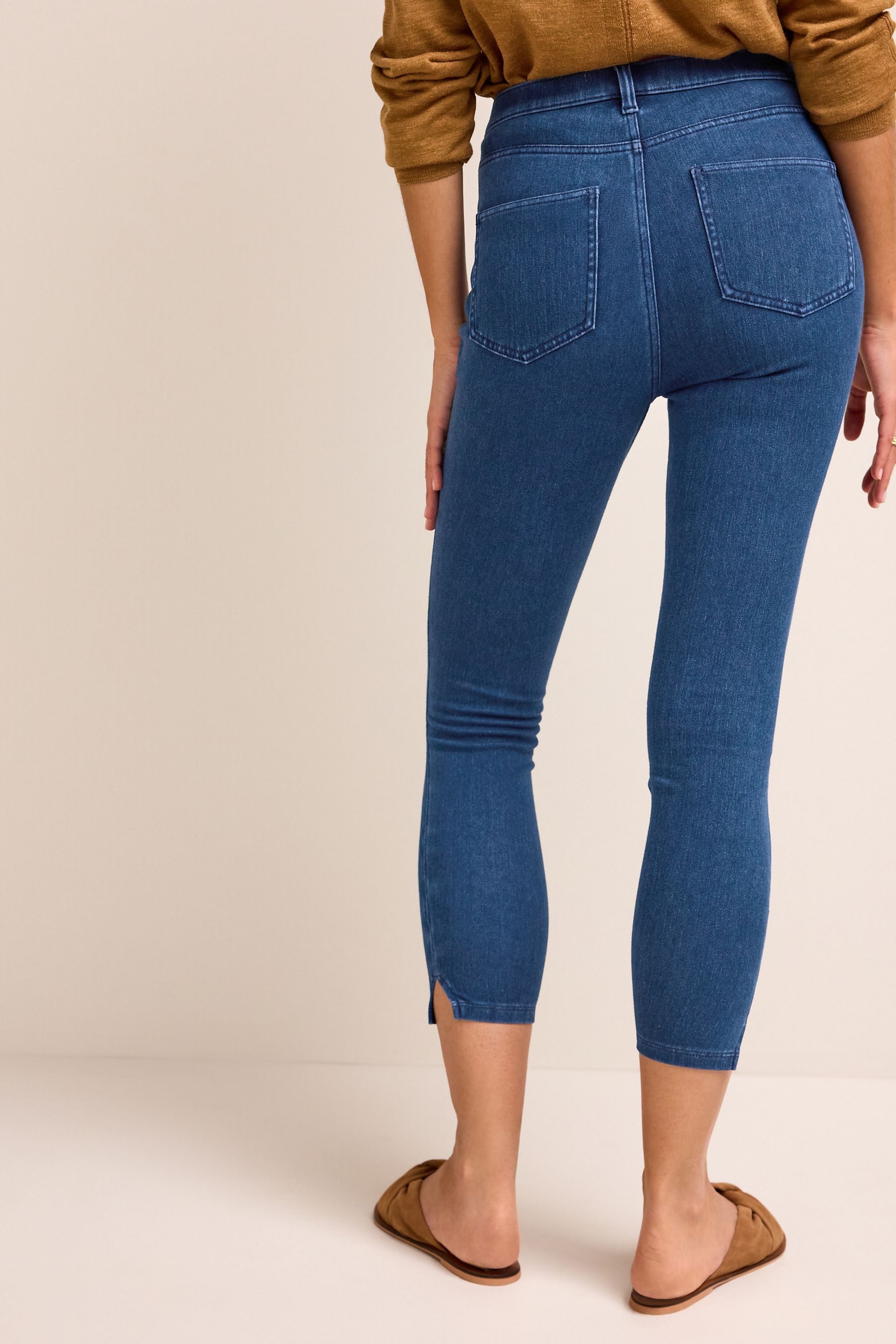 Next Jeansleggings Verkürzte Denim-Leggings aus Jersey günstig online kaufen