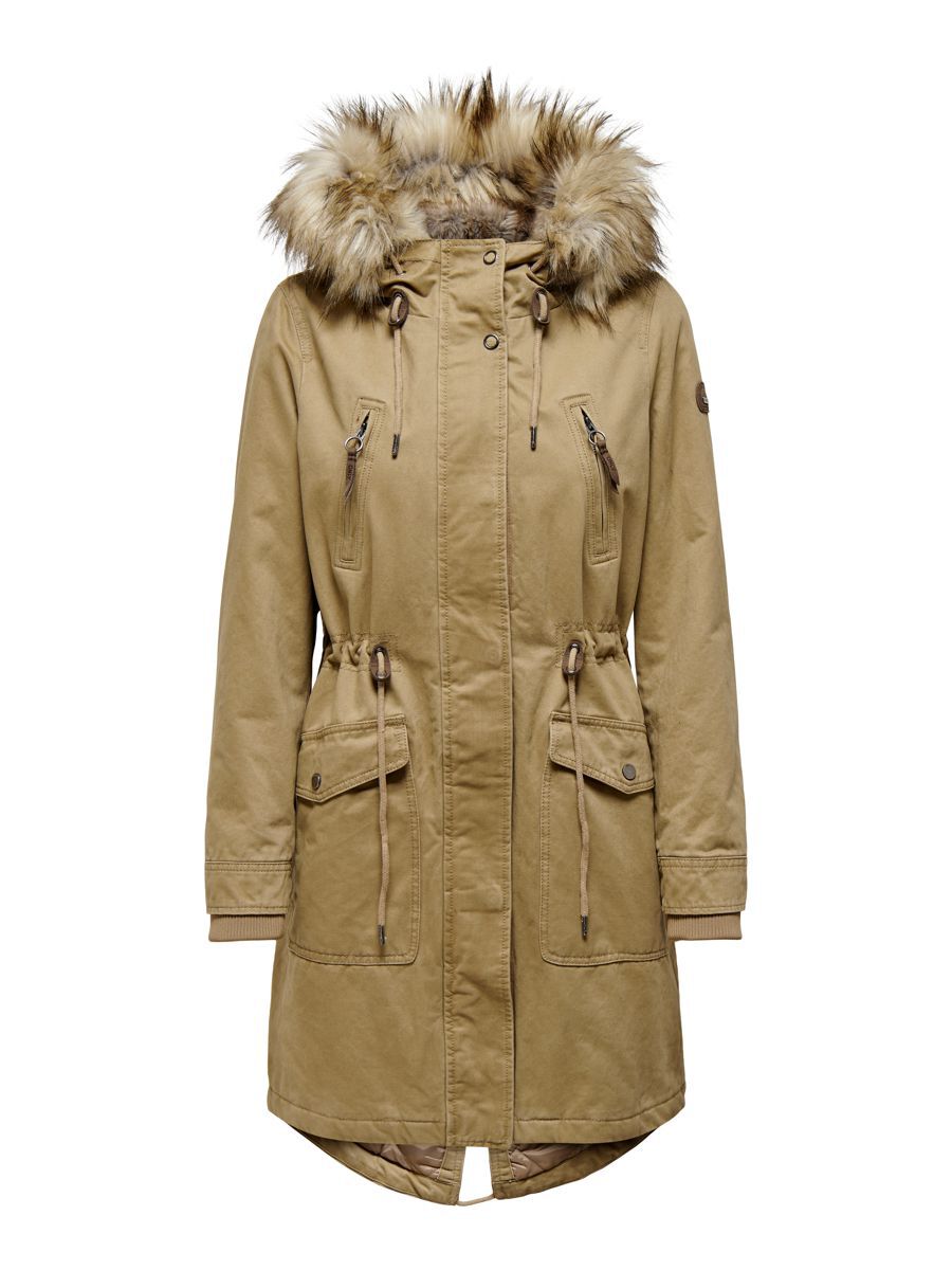 ONLY Langer Parka Damen Grün günstig online kaufen