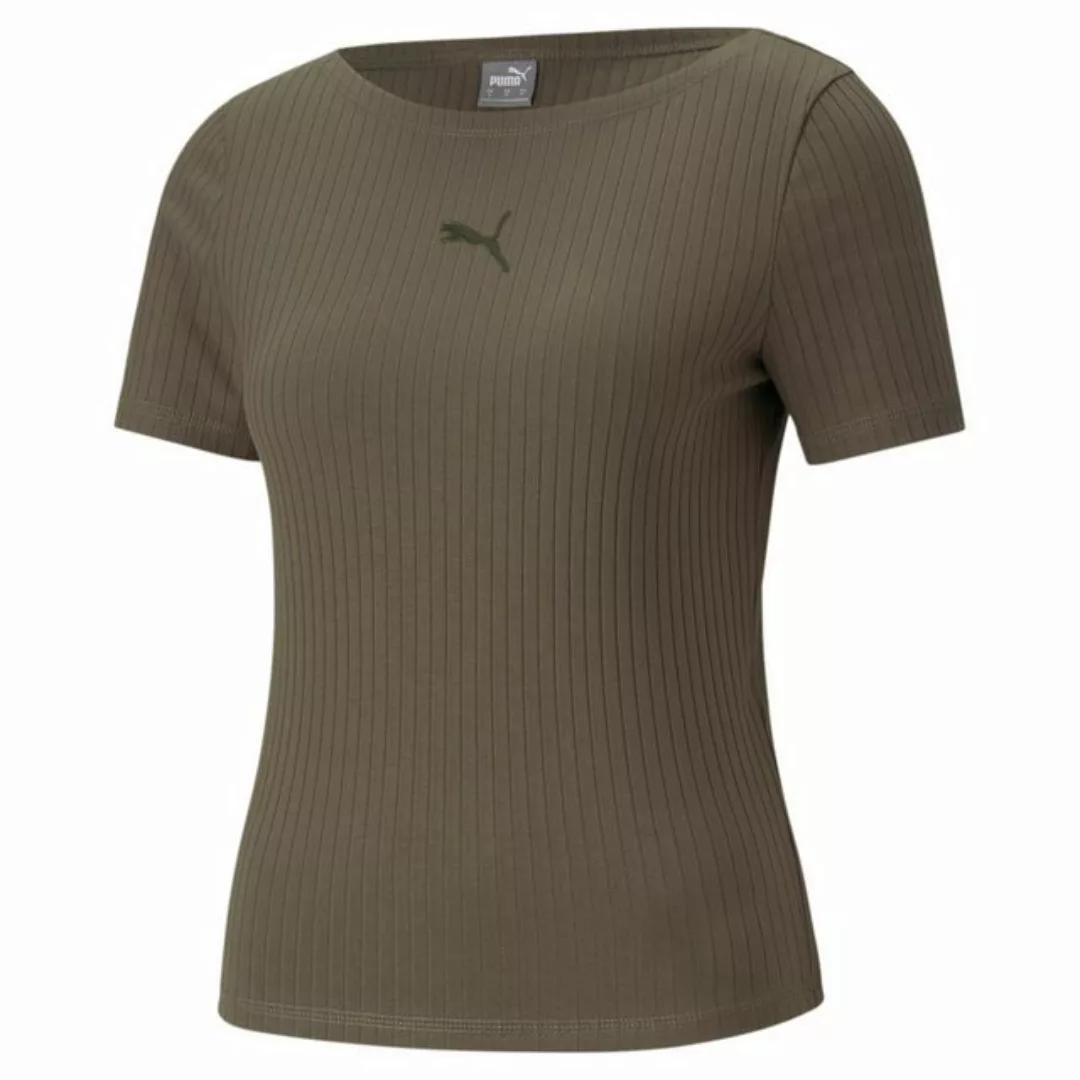 PUMA T-Shirt Puma Damen T-Shirt HER Ribbed Slim Tee 531917 günstig online kaufen