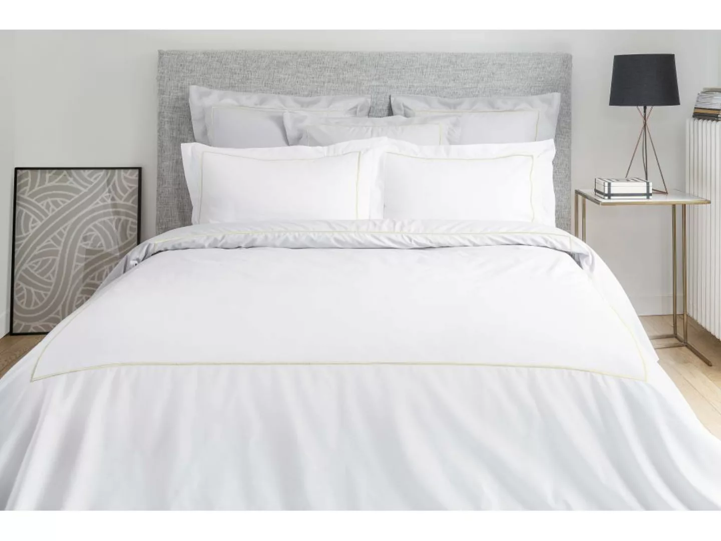 Bettwäsche - Perkal 80 Fäden/cm² - Bettdeckenbezug 220 x 240 cm + 2 Kissenb günstig online kaufen