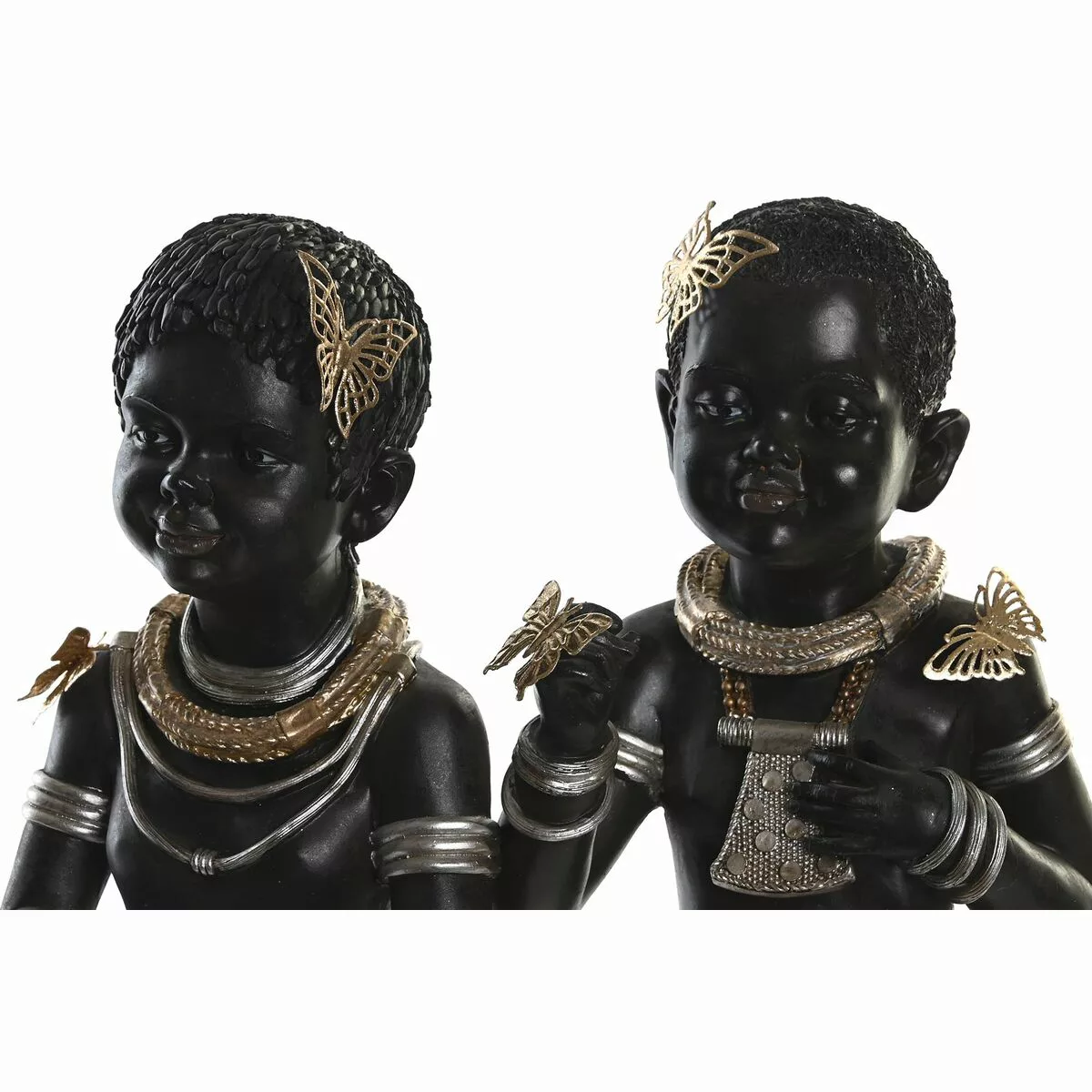 Deko-figur Dkd Home Decor Harz Kolonial Afrikanerin (20,5 X 18 X 35 Cm) (2 günstig online kaufen