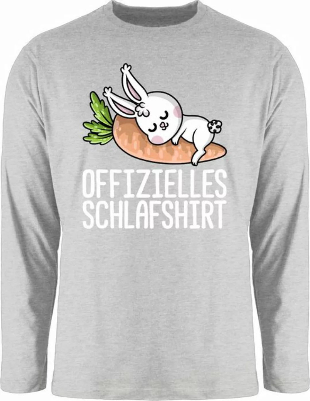 Shirtracer Rundhalsshirt Offizielles Schlafshirt mit Hase weiß Sprüche Stat günstig online kaufen