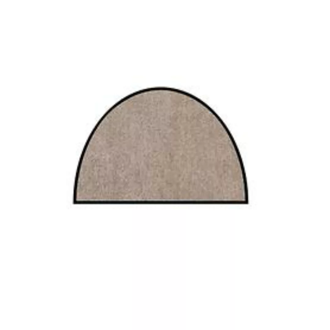 Fußmatte halbrund, sand, 50x75 cm günstig online kaufen