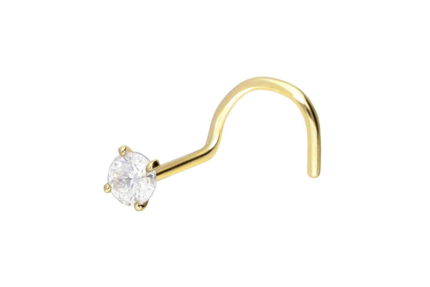 PIERCINGLINE Nasenpiercing 14/18 Karat Gold Nasenstecker günstig online kaufen