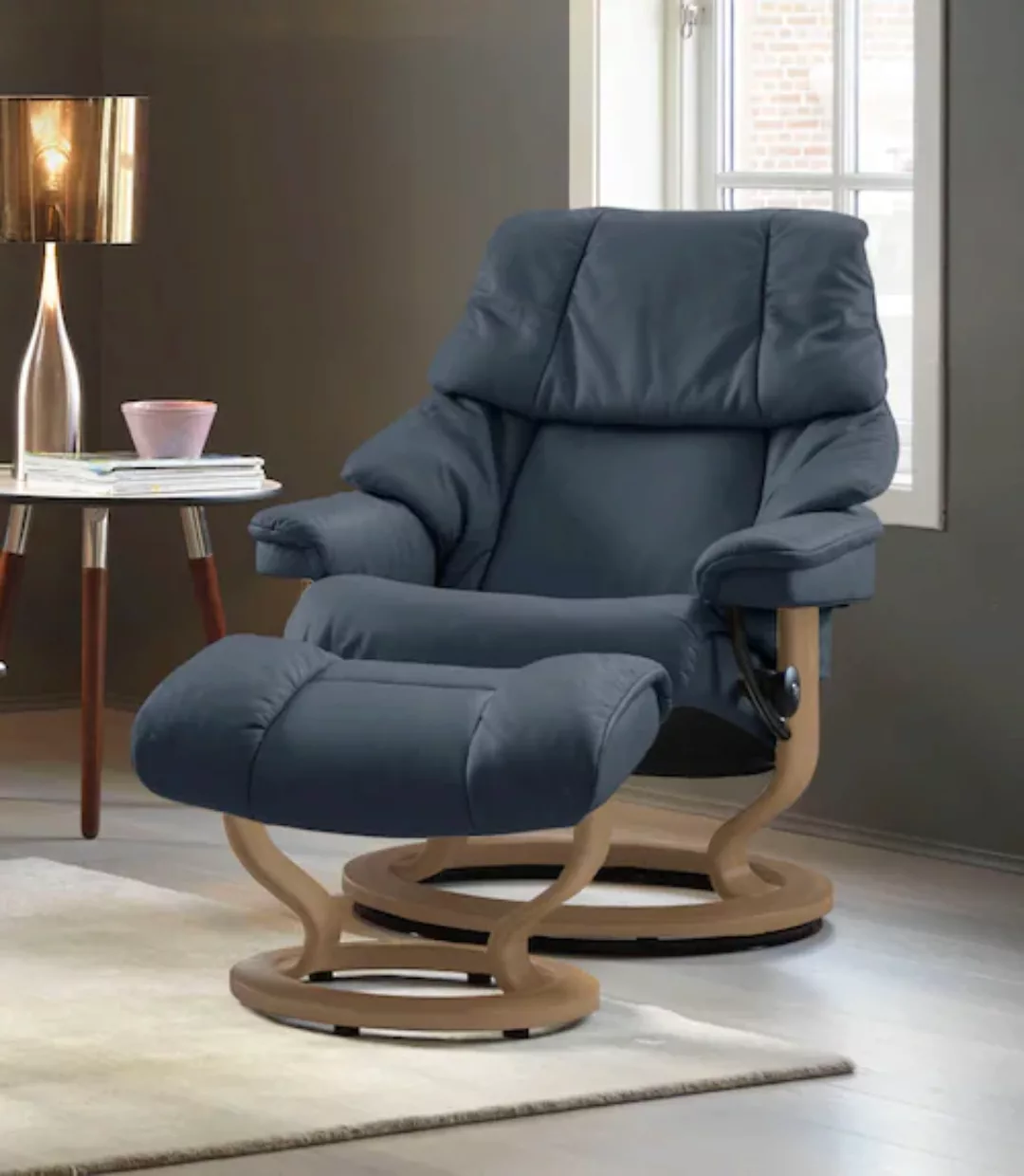 Stressless Fußhocker "Reno", mit Classic Base, Gestell Eiche günstig online kaufen