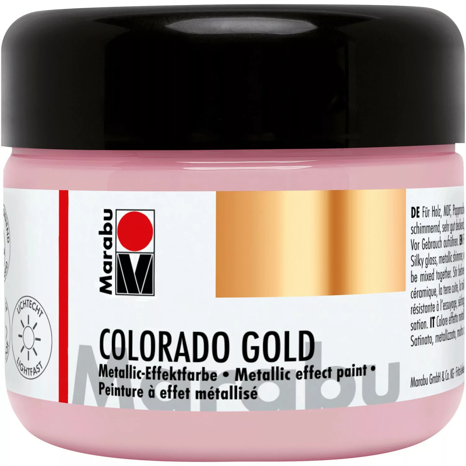 Marabu Metallic-Effektfarbe Colorado Gold 225 ml Rosé-Gold günstig online kaufen