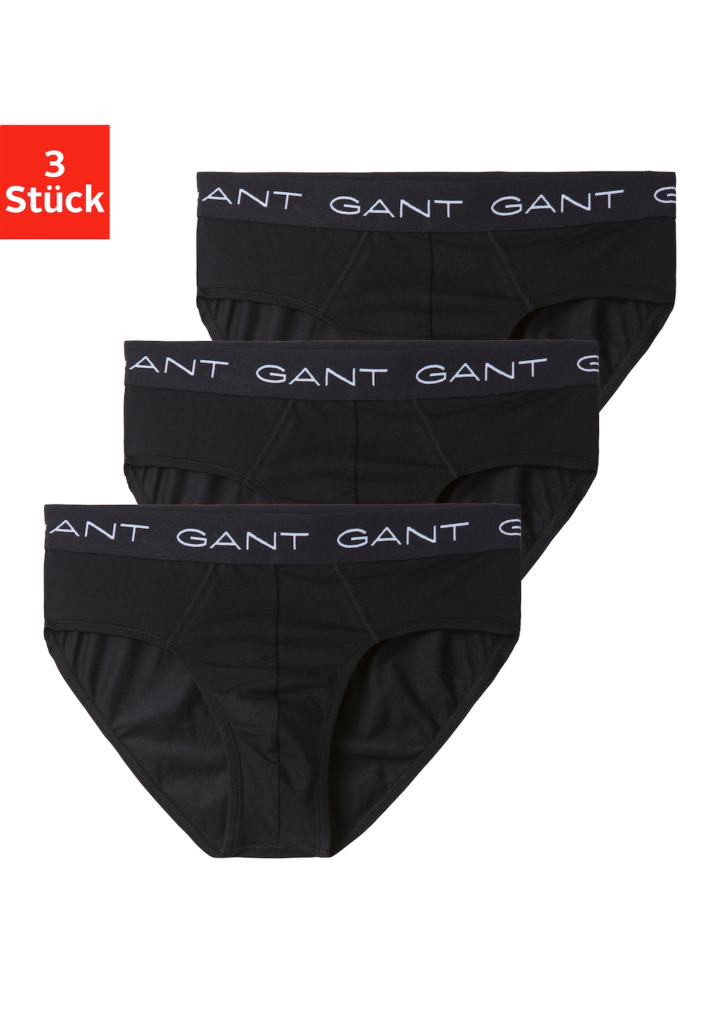 Gant Slip, (3 St.), mit Logo Bund günstig online kaufen
