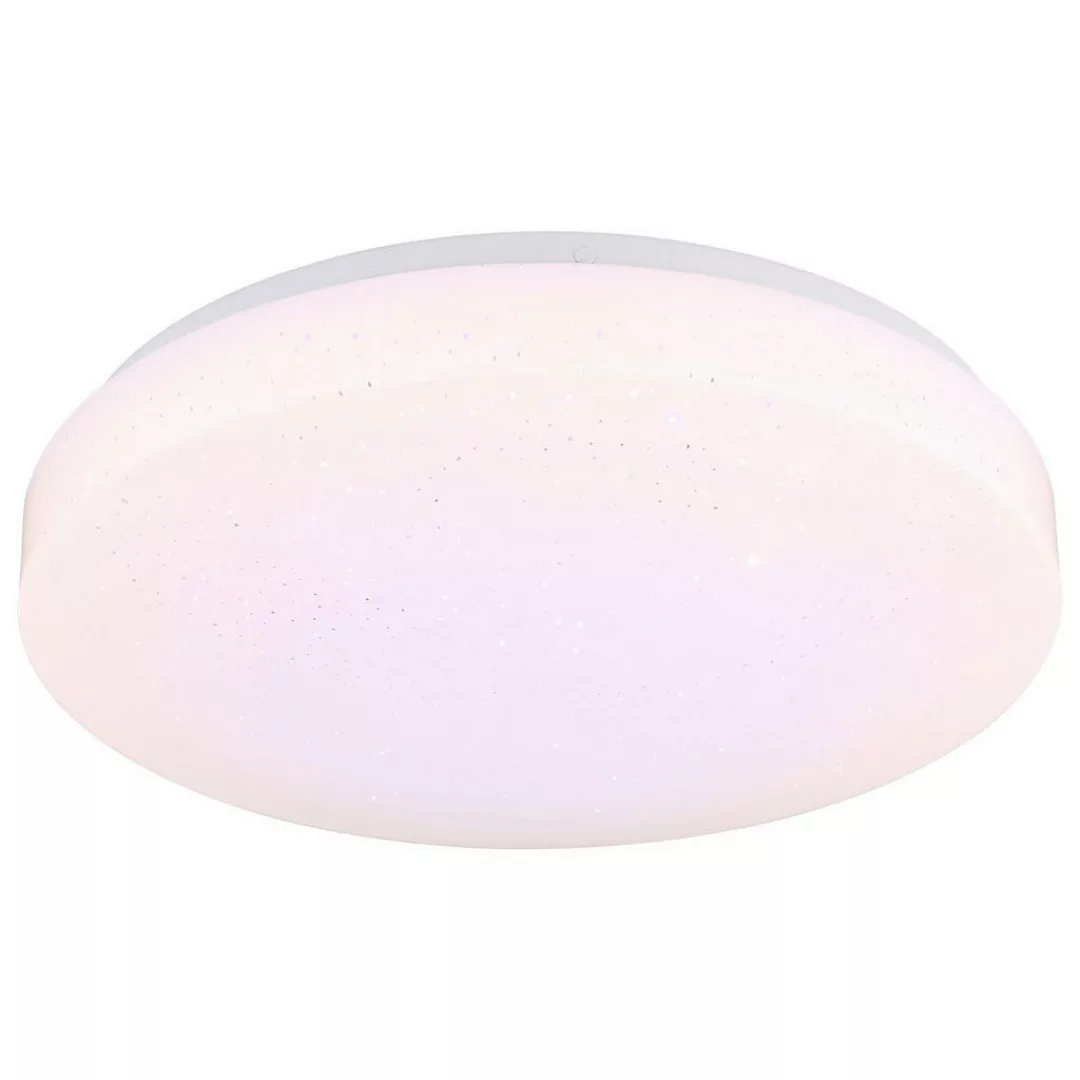 GLOBO LED-Deckenleuchte Opal weiß Metall Kunststoff H/D: ca. 8,5x33 cm günstig online kaufen