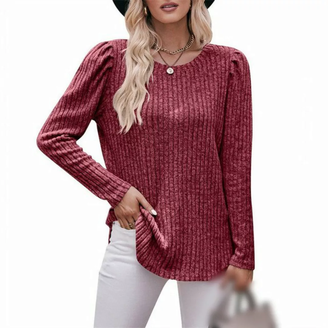 AFAZ New Trading UG 2-in-1-Pullover Damen Tunika Tops Langarm T-Shirt Pullo günstig online kaufen