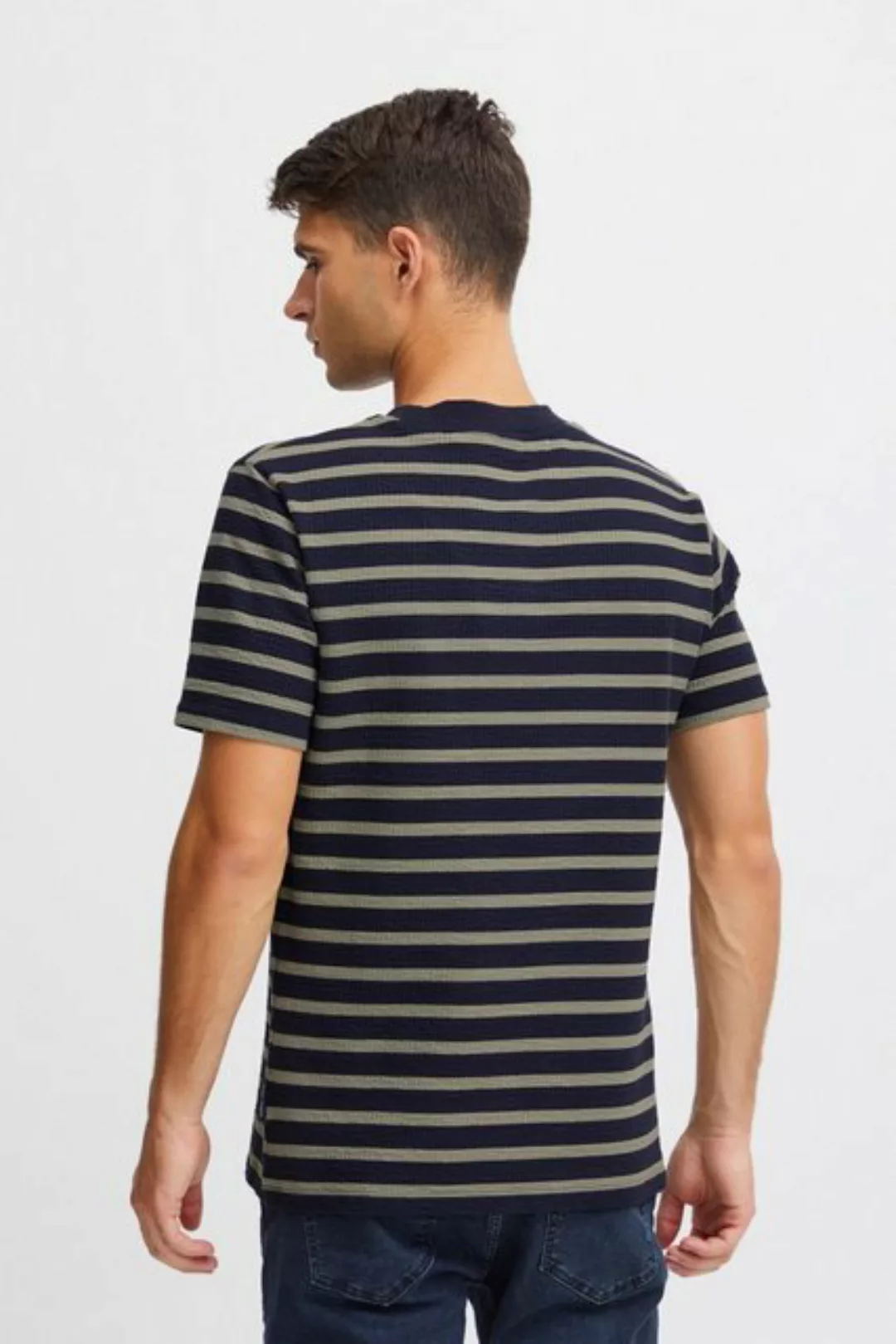 Casual Friday T-Shirt CFThor structured striped tee Lässiges T-shirt mit St günstig online kaufen