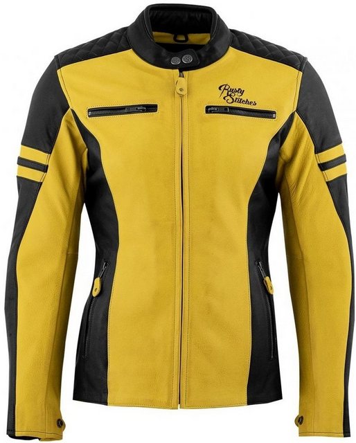 Rusty Stitches Motorradjacke Joyce Damen Motorrad Lederjacke günstig online kaufen