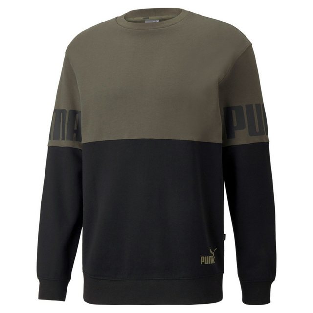 PUMA Fleecepullover Puma Herren Pullover PUMA POWER Colorblock Crew 589430 günstig online kaufen