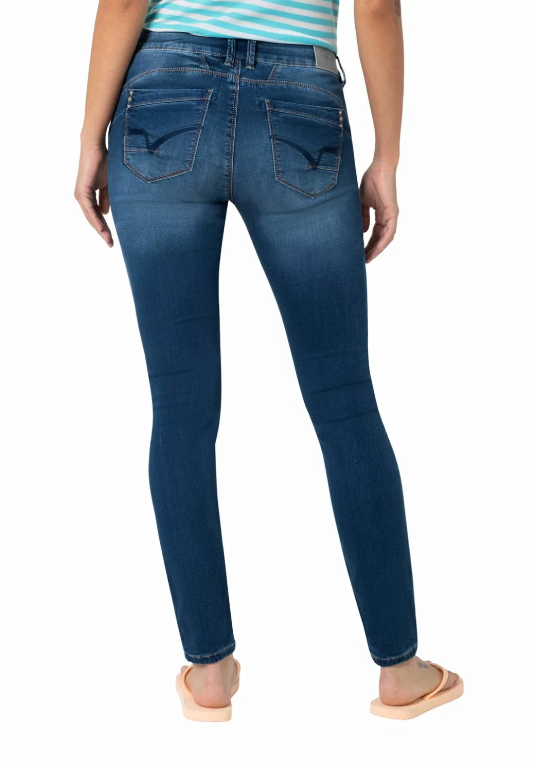 TIMEZONE Damen Jeans TIGHT SANYATZ - Tight Fit - Blau - Brisk Blue Wash günstig online kaufen