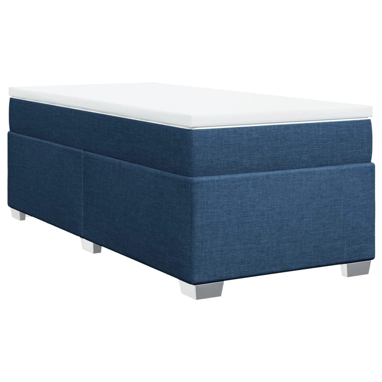 vidaXL Boxspringbett mit Matratze Blau 80x200 cm Stoff2097050 günstig online kaufen