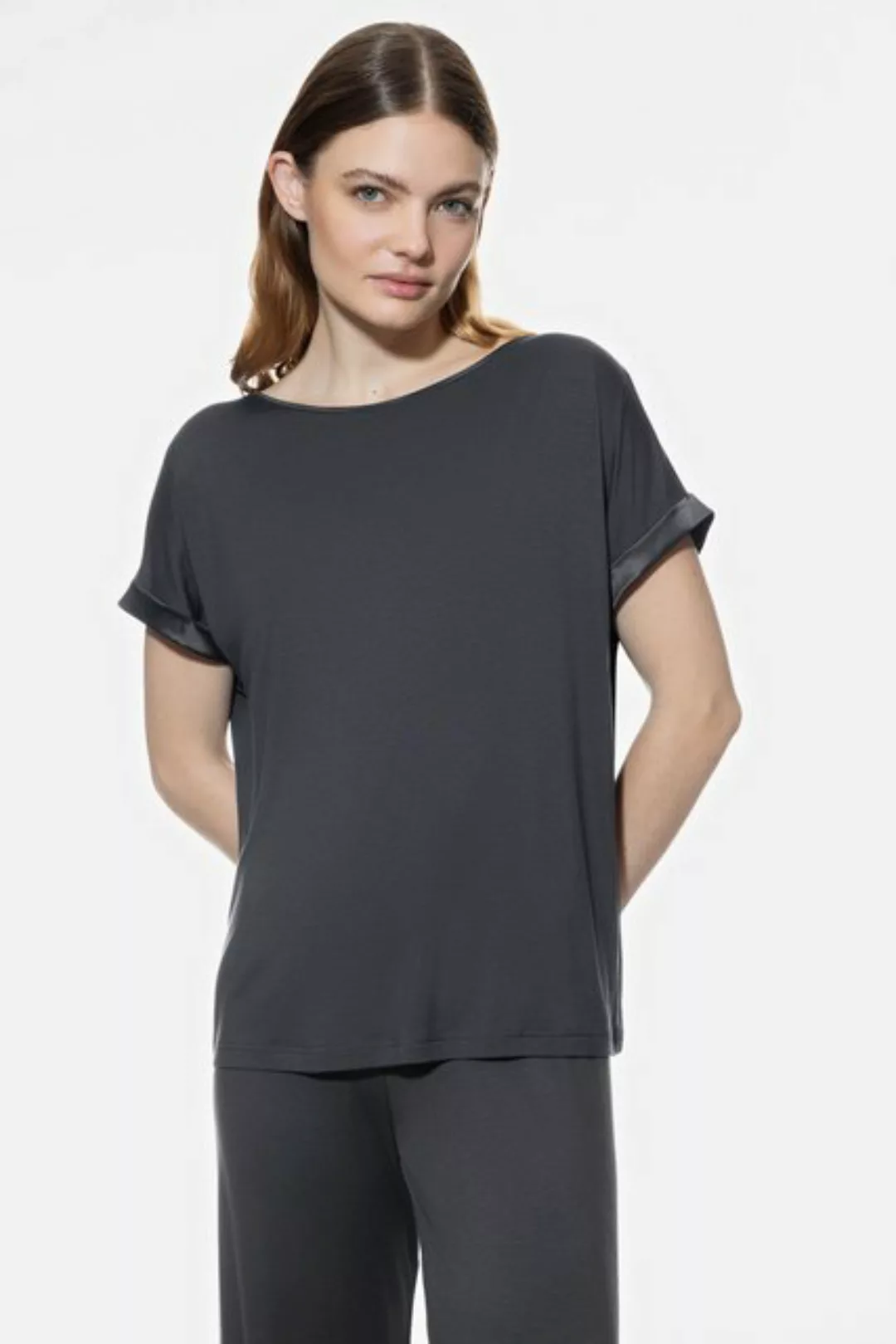 Mey Pyjamaoberteil Serie Pure Chic Uni (1-tlg) günstig online kaufen