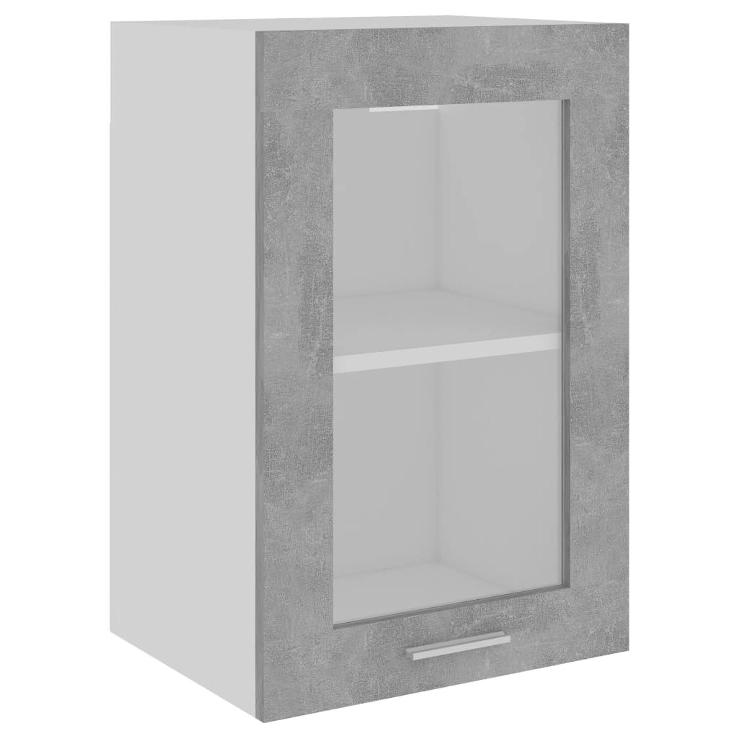 vidaXL Hängeschrank Hängeglasschrank Betongrau 40x31x60 cm Spanplatte günstig online kaufen