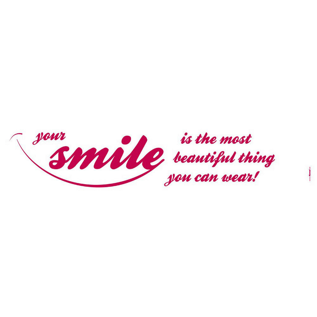 Komar Wandtattoo "Your Smile", (5 St.), 14x70 cm (Breite x Höhe), selbstkle günstig online kaufen
