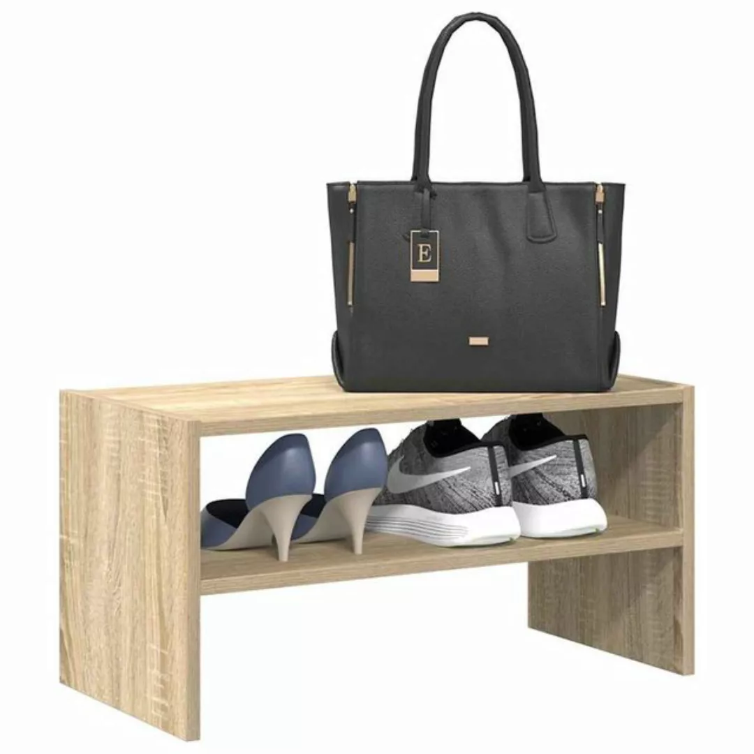 vidaXL Schuhschrank Schuhregal Stapelbar Sonoma Eiche 60x30x30,5 cm günstig online kaufen