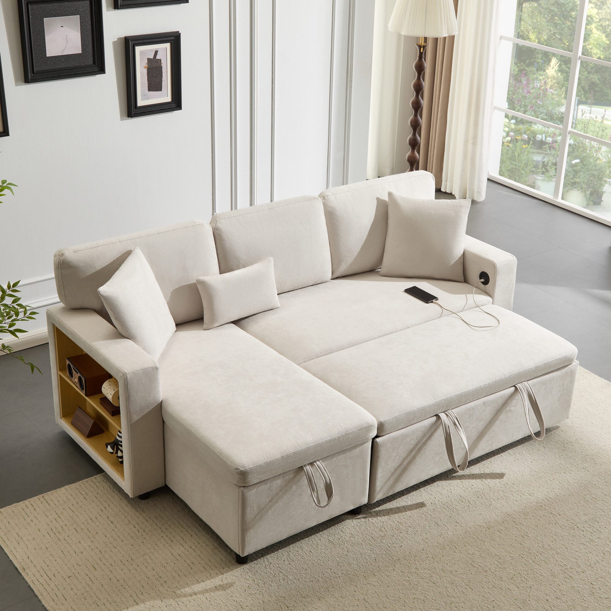 Merax Ecksofa L-Form Sofa, Loungesessel mit günstig online kaufen