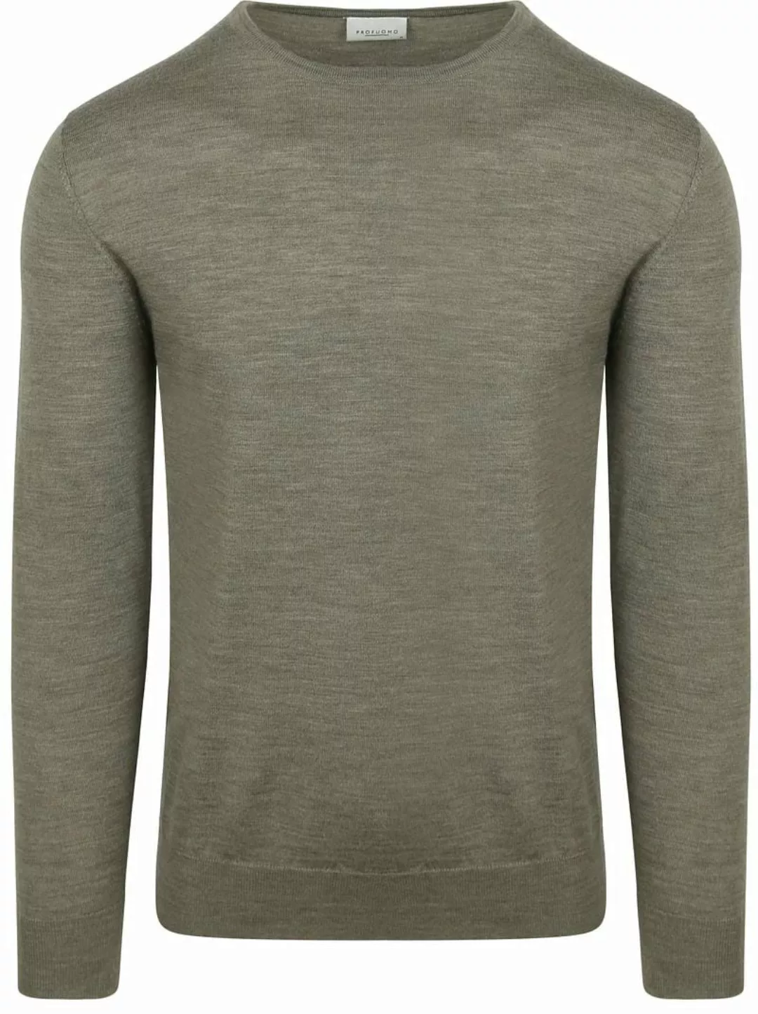 Profuomo Pullover Merinowolle Grün - Größe XL günstig online kaufen