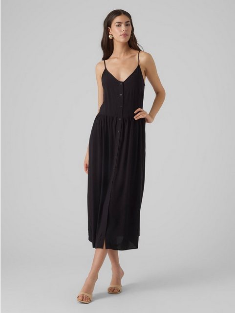 Vero Moda Shirtkleid Langes Ärmelloses Basic Kleid VMALBA (lang) 5763 in Sc günstig online kaufen