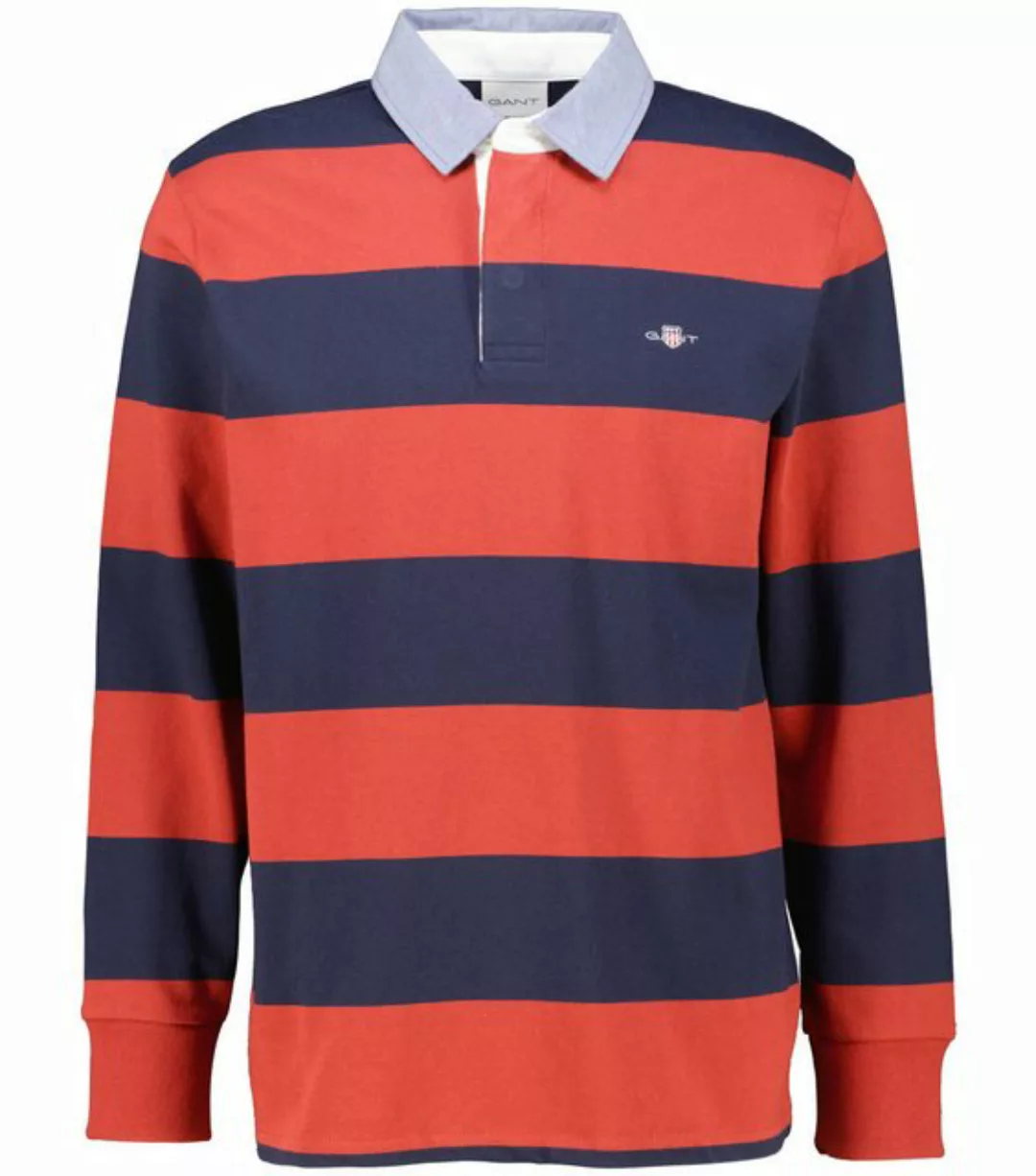 Gant Langarm-Poloshirt "REG CHAMBRAY STRIPE HEAVY RUGGER" günstig online kaufen