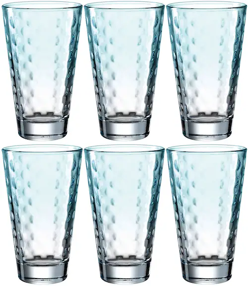 LEONARDO Longdrinkglas »OPTIC«, (Set, 6 tlg.), 300 ml, 6-teilig günstig online kaufen