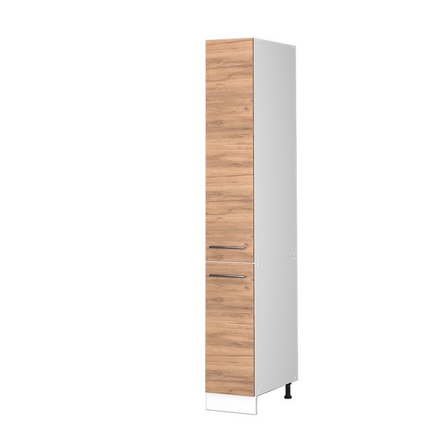 Vicco Hochschrank Fame-Line, Goldkraft Eiche/Weiß, 30 cm günstig online kaufen