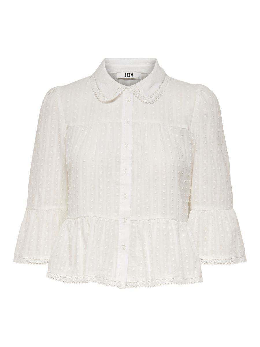 ONLY Kurze 3/4-arm Hemd Damen White günstig online kaufen