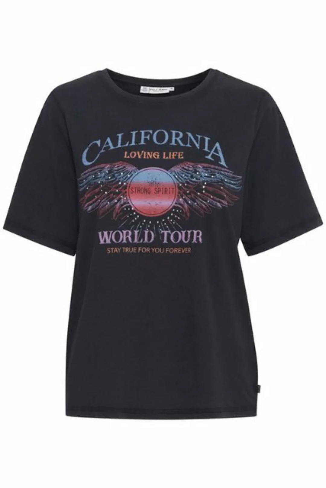 Pulz Jeans T-Shirt PZBRIELLE World Tour Tshirt T-Shirt mit Frontprint günstig online kaufen