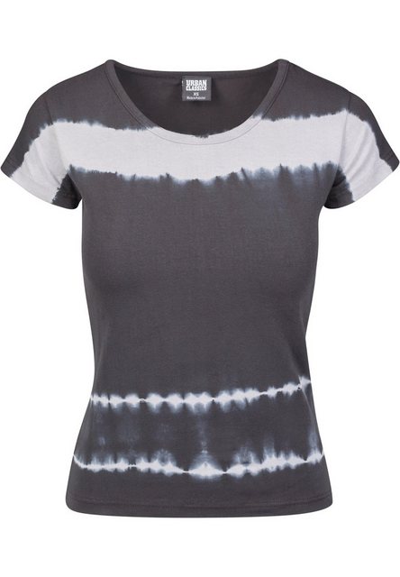 URBAN CLASSICS T-Shirt Urban Classics Damen Ladies Striped Tie Dye Tee (1-t günstig online kaufen