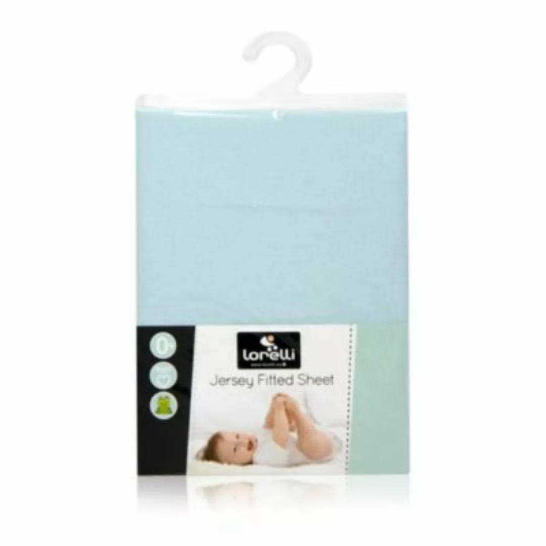 Babybett Spannbetttuch Bettwäsche blau Gr. 120 x 60 günstig online kaufen