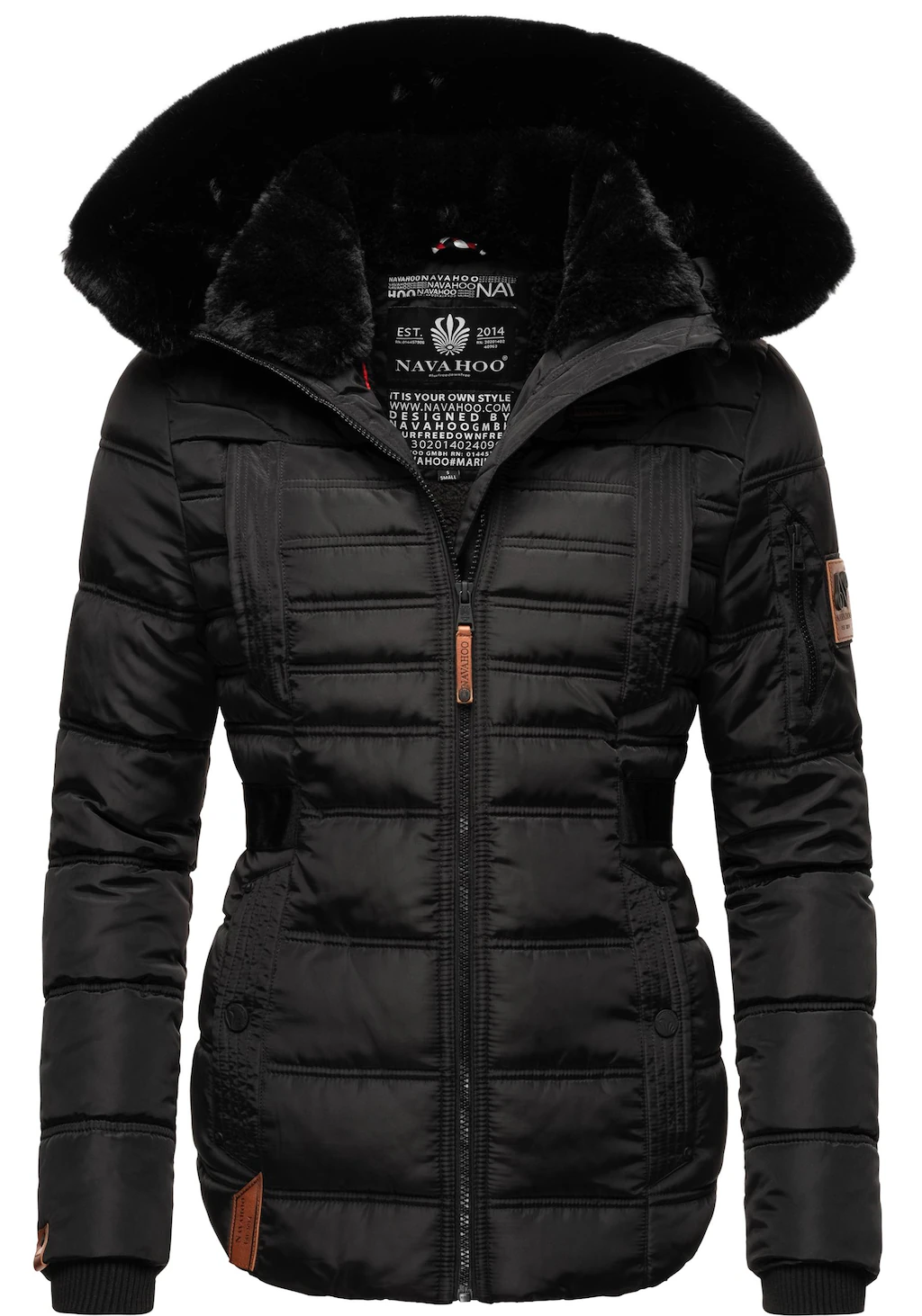 Navahoo Winterjacke "Melikaa", mit Kapuze, edler Kurzmantel mit abnehmbarem günstig online kaufen