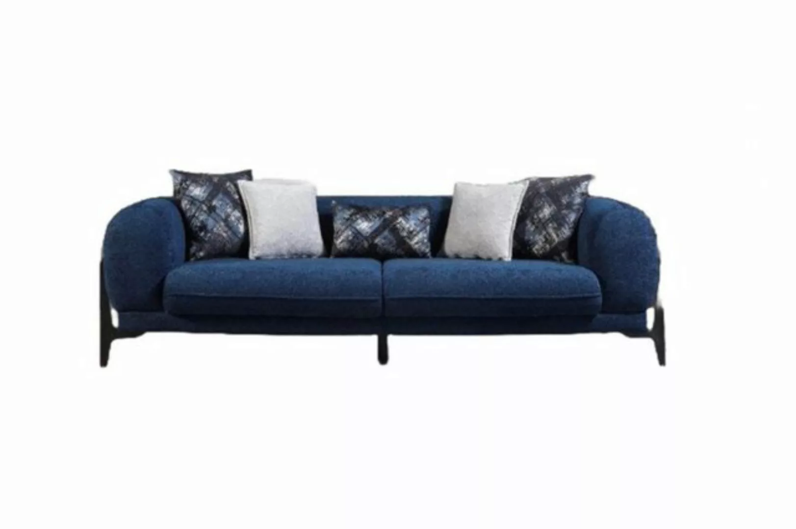 Xlmoebel Sofa Modernes, neues blauenes Luxus-Dreisitzer-Sofa mit Design, He günstig online kaufen