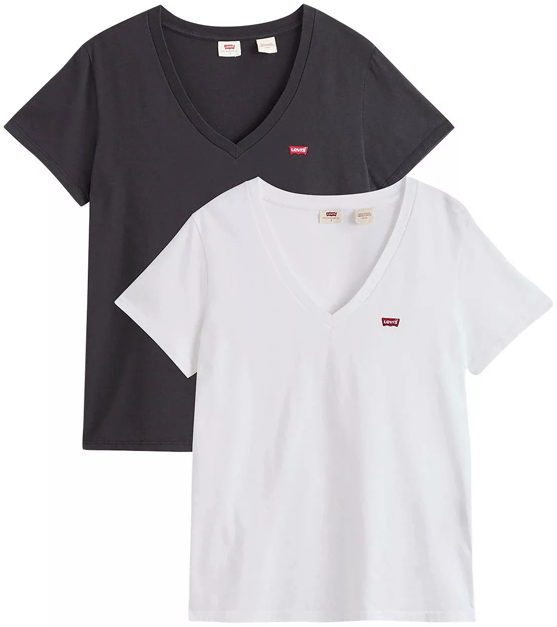 Levi's® T-Shirt VNECK TEE 2 PACK (Packung, 2-tlg) günstig online kaufen