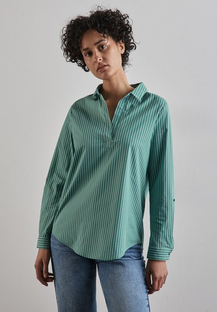 STREET ONE Longbluse, aus Baumwolle mit Stretchanteil günstig online kaufen