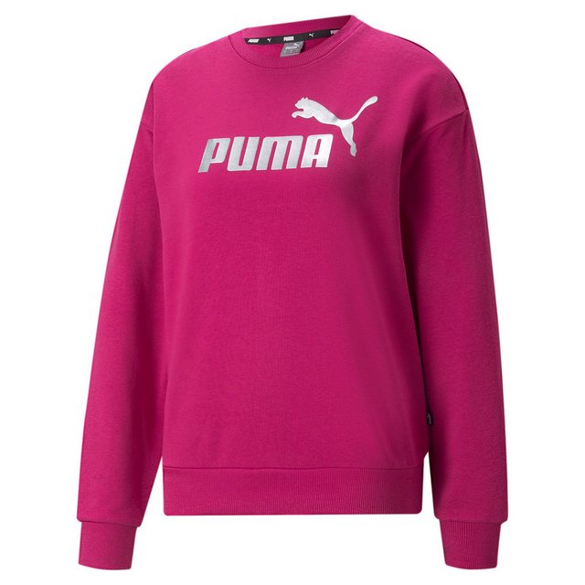 PUMA Fleecepullover Puma Damen Sweatshirt ESS+ Metallic Logo Crew TR 848304 günstig online kaufen